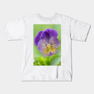 Pansy Viola  Photo with artistic filter applied Kids T-Shirt